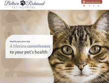 Tablet Screenshot of bellairerichmondvets.com